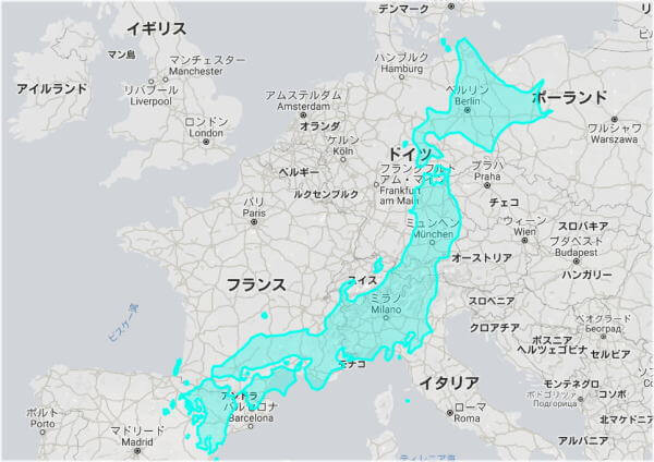 北海道の大きさを比較してみたら 国内と海外で比べてみた
